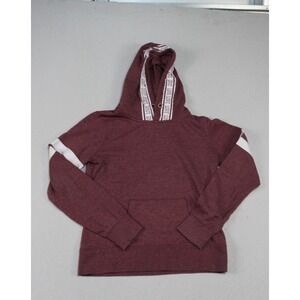Reflex Women Red Sweater Hooded Casual Long Sleeve Love Size Medium